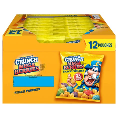 Save On Capn Crunch Sweetened Corn And Oat Snack Mega Berries 12 Ct