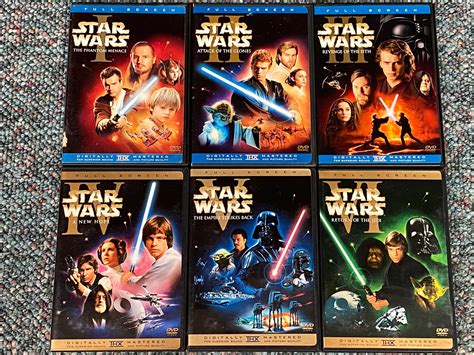 Star Wars Episodes I Vi Full Screen Dvds By Richardchibbard On Deviantart