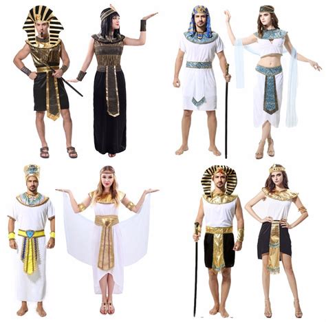 Halloween Egyptian Pharaoh Cleopatra Costumes Party Fashion Ancient