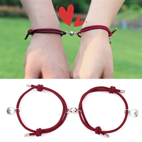 New Two Bead Magnetic Couples Bracelets Handmade Couples Bracelets Jewelry Turntopretty®