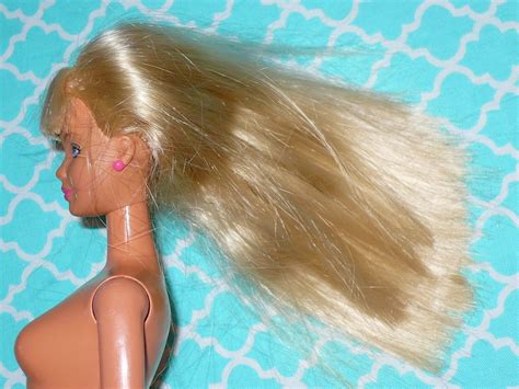 Mattel Barbie Doll Platinum Hair Bangs Mackie Mouth Nude Naked For Ooak My Xxx Hot Girl