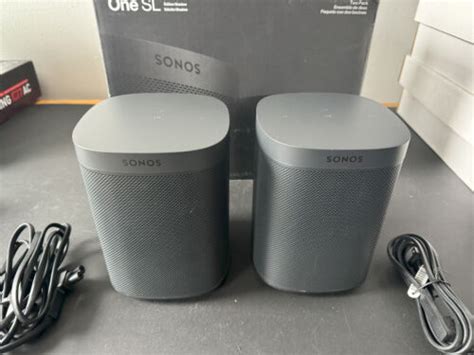 Sonos One Sl Shadow Edition 2 Pack Wifi Smart Speaker System Ebay