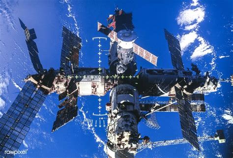 Full Views Of Mir Space Station After Undocking During Flyaround Original From Nasa Digitally
