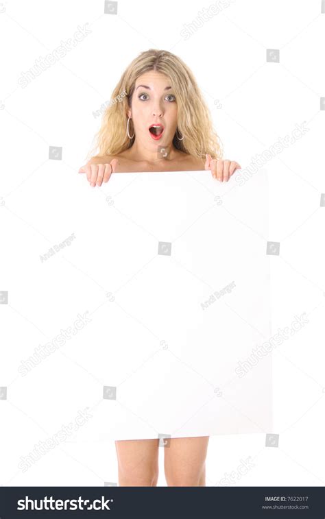 Surprised Naked Woman Foto Stock 7622017 Shutterstock