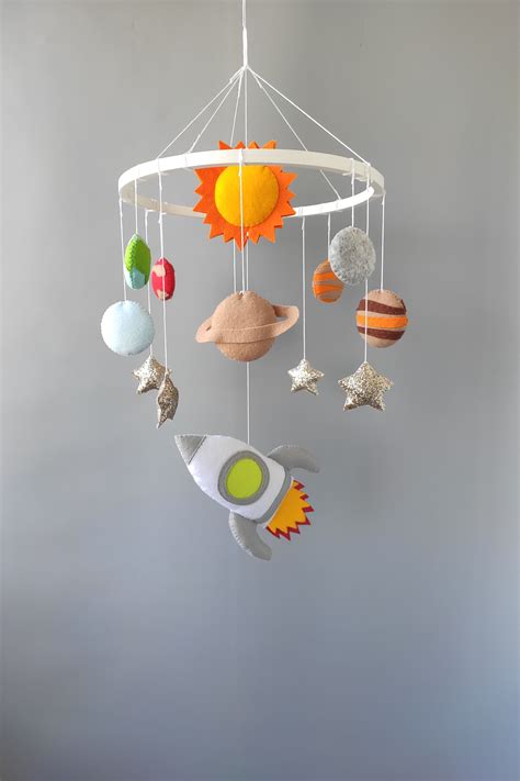 Solar System Baby Space Mobile Planet Nursery Mobile Outer Etsy Solar System Mobile Space