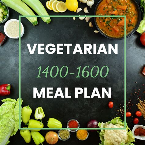 1400 1600 Calorie Vegetarian Meal Plan Planner Weight Management Weight
