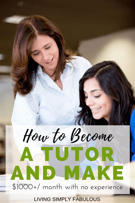 How To Become A Tutor And Make 1000 A Month Living Simply Fabulous