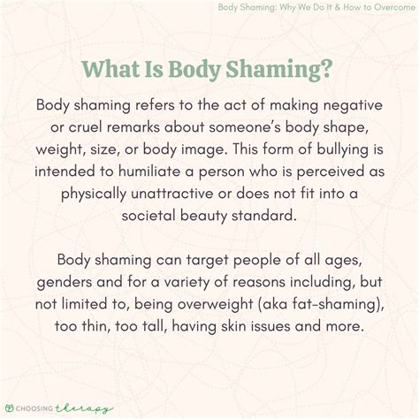 effects of body shaming