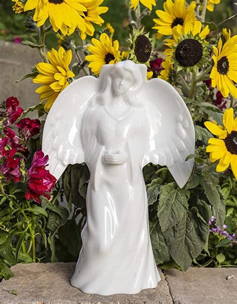 Solar Lighted Angel By Eternal Light Solar Grave Decoration Heartfelt Cemetery Memorial X