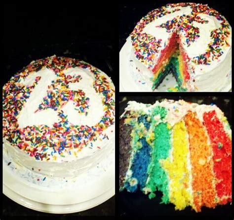 I Made A Rainbow Cake To Celebrate My 23rd Birthday Birthday