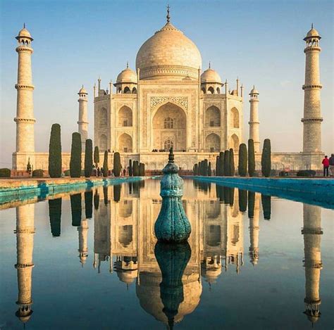 Taj Mahal India The Taj Mahal Is An Ivory White Marble Mausoleum On