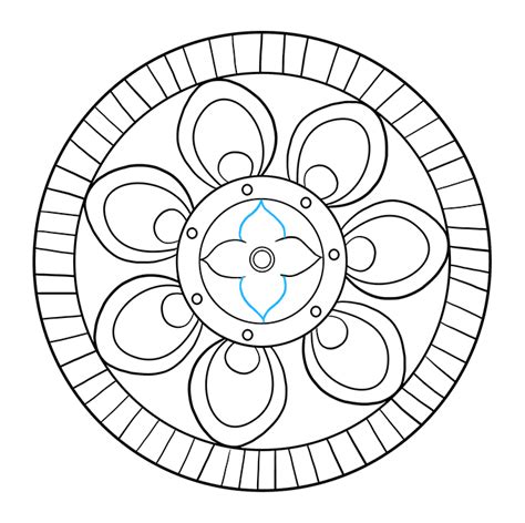 How To Draw A Beginner Mandala Really Easy Drawing Tutorial Drawing