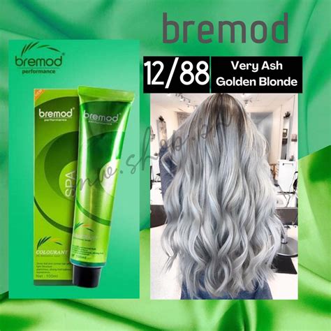 Bremod Hair Color Ml Set With Oxidizer Very Ash Golden Blonde My Xxx