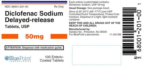 Diclofenac Delayed Release Tablets Fda Prescribing Information Side