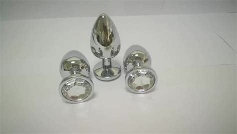Stainless Steel Diamond Silver Jewelry Vagina Small Size Sex Toys Butt