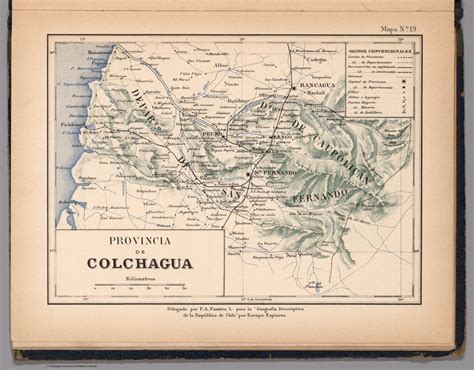 Mapa No 19 Provincia De Colchagua David Rumsey Historical Map