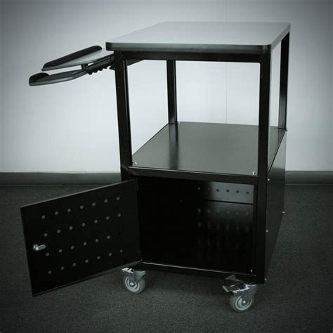 Stackbin Workbenches Enclosed Bottom Computer Cart