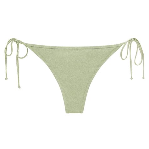 Montce Jade Sparkle Tie Up Bikini Bottom Montce Swim