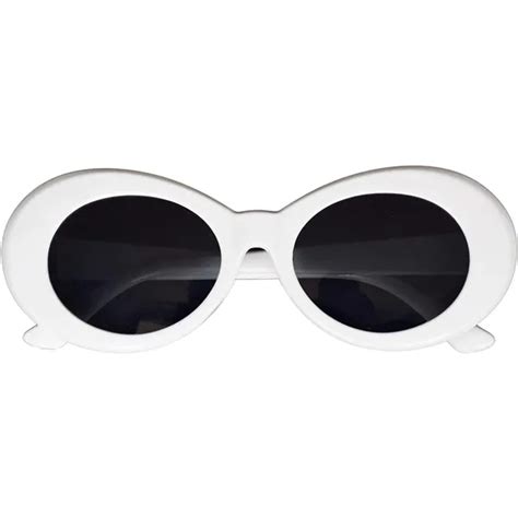 Juslink Bold Retro Oval Mod Thick Frame Sunglasses Round Lens Clout