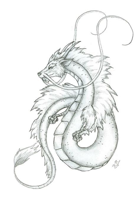 It may be easy for an expert. Image result for peaceful japanese dragon drawing | Dragon ...