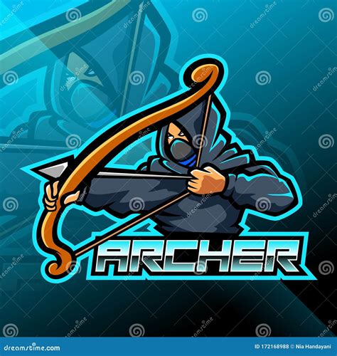 Archer Esport Logo Cartoon Vector 219421083