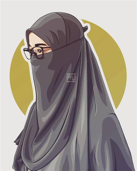 23 Hijab Vector Niqab Ani Gambar