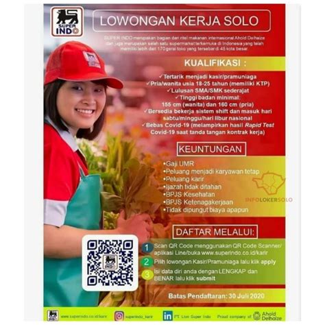 We did not find results for: Lowongan Kerja Pramuniaga Superindo di Solo - INFO LOKER SOLO