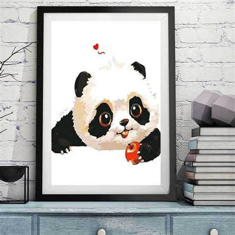 Panda Paint By Numbers5040cm