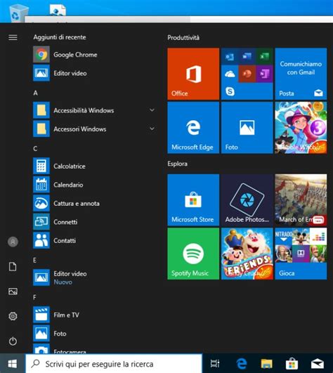 As the new start menu is still undergoing testing, it is only available to people who are running windows 10 build 20161 which is available in the dev channel. Menu Start di Windows 10: come ripristinare quello delle ...