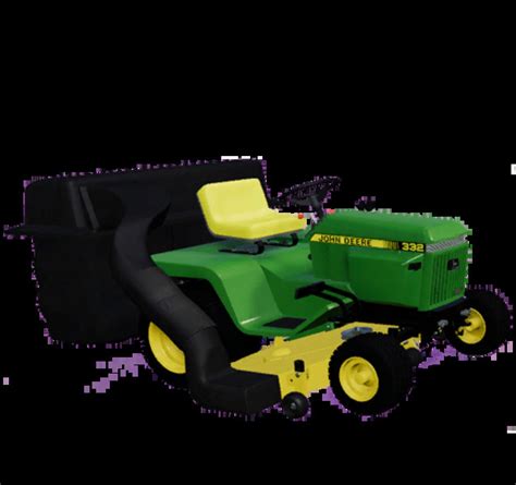 Fs19 John Deere 332 Lawn Tractor With Lawn Mower And Garden V 20 John