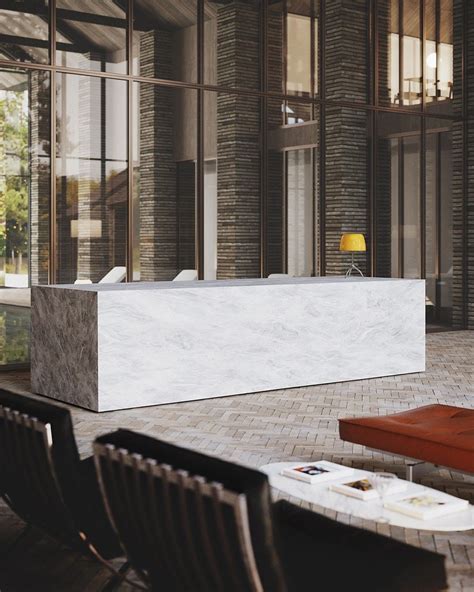 Marble Reception Desk 3d Architect Architecture Real Estate Buying