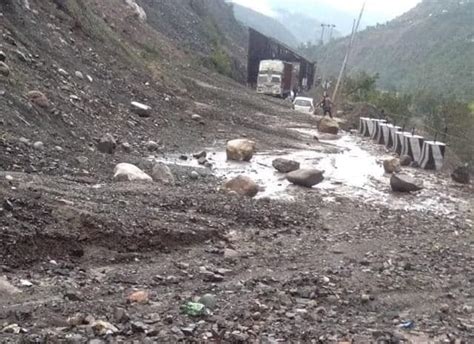 Landslide Blocks Ferozepur Shipki La National Highway In Himachal Pradesh