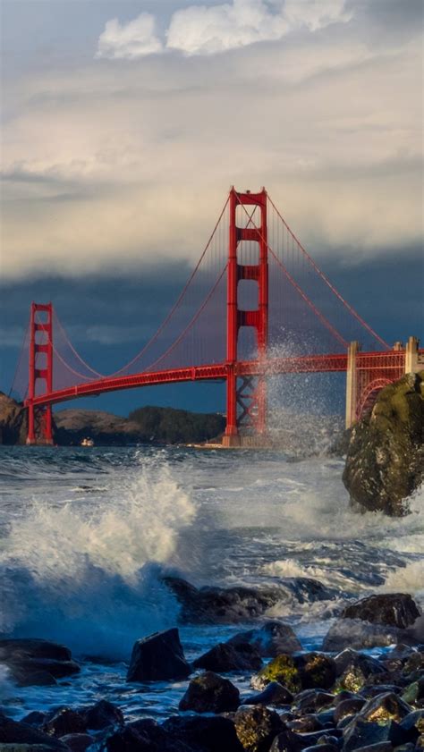 640x1136 Resolution Golden Gate 4k Bridge Iphone 55c5sse Ipod Touch