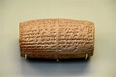 Mesopotamian Cylinder Naming Nabonidus & Sacred Buildings (Illustration ...