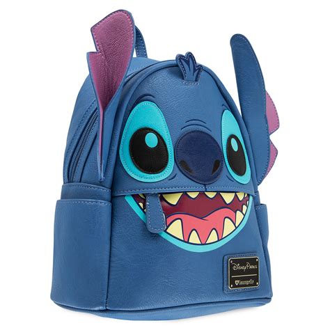 Disney Parks Stitch Faux Leather Mini Backpack By Loungefly New With T