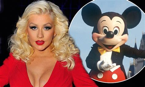 Christina Aguilera Brands Mickey Mouse An Ale At Disney Park After