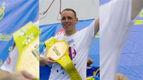 Chestnut topped his own record of 74 hot dogs, set in 2018. Joey Chestnut sets new hot dog eating world record - CalvinAyre.com