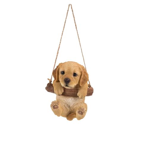 Look at pictures of golden retriever puppies who need a home. Hi-Line Gift Golden Retriever Puppy Hanging Statue-87704-I ...