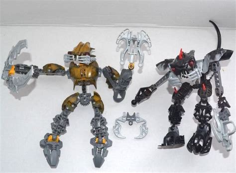 Lego Bionicle Lot Barraki Carapar 8918 And Mantax 8919 Action Figure