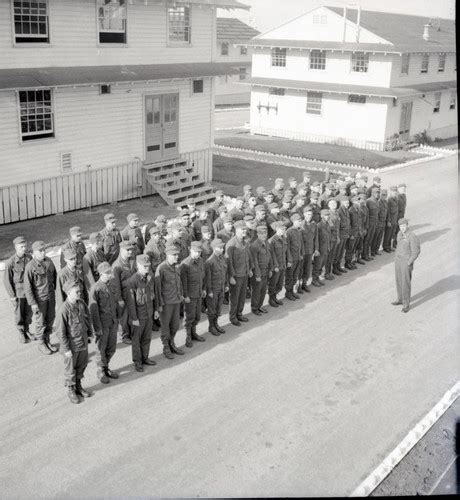 Trainees In Formation Outside Of The Barracks At Fort Ord — Calisphere