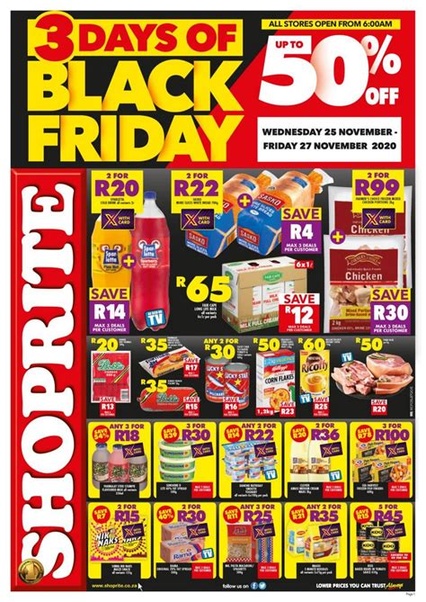 [Updated] Shoprite Black Friday 2020 deals in South Africa