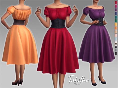 Tabitha Dress By Sifix At Tsr Sims 4 Updates