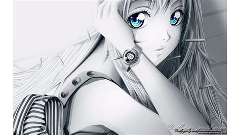 Black And White Anime Wallpapers Top Free Black And White Anime