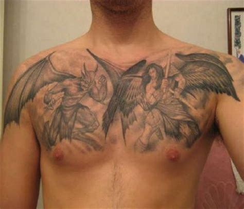 Angel Vs Demon Tattoo