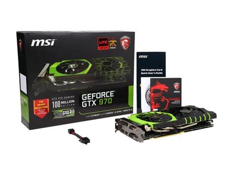 Msi Geforce Gtx 970 Gaming Le 100 Million Edition Video Card Gtx 970
