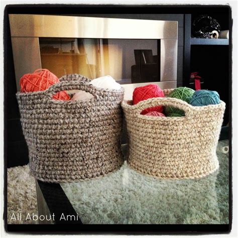 Crochet Basket With Bulky Yarn Free Pattern Easy Crochet Basket