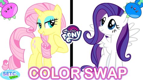 My Little Pony Color Swap Fluttershy And Rarity Mlp Transforms