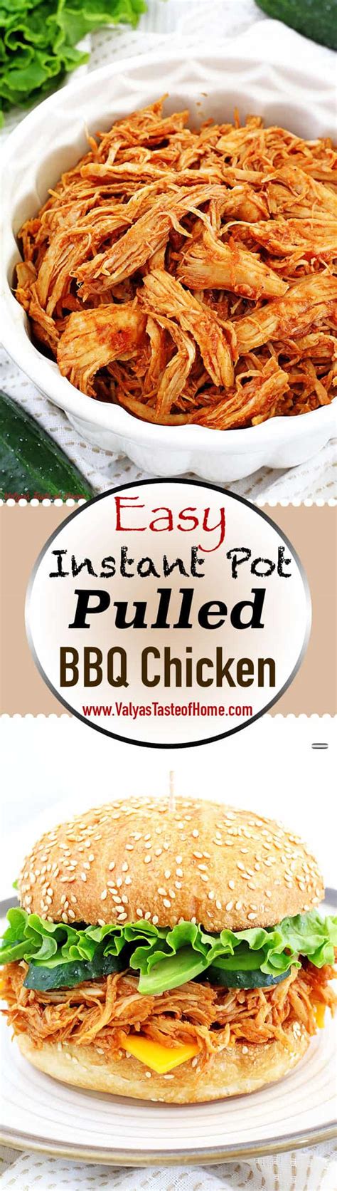 Here are the best ways to cook chicken in your instant pot. Easy Instant Pot Pulled BBQ Chicken Recipe - Valya's Taste ...