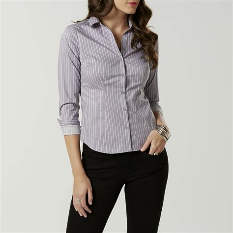Simply Styled Petites' Suiting Shirt - Striped