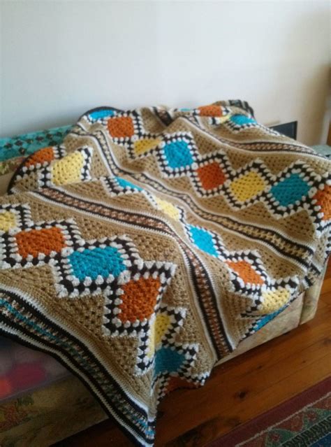 Modular Southwest Design It Yourself Crochet Blanket